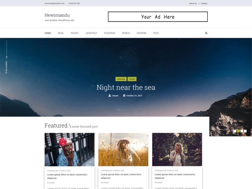 Newsmandu Magazine Free WordPress News Theme