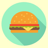 Graphic Design Make a Flat Burger Icon