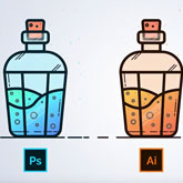 How to Make a Laboratory Flask Icon Design in Adobe Illustrator