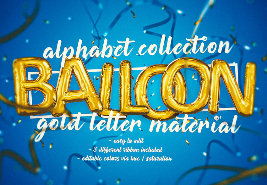 foil balloon letters set