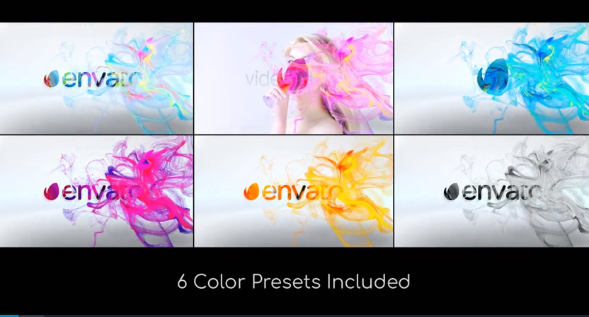 Colorful Particles Flowing Logo