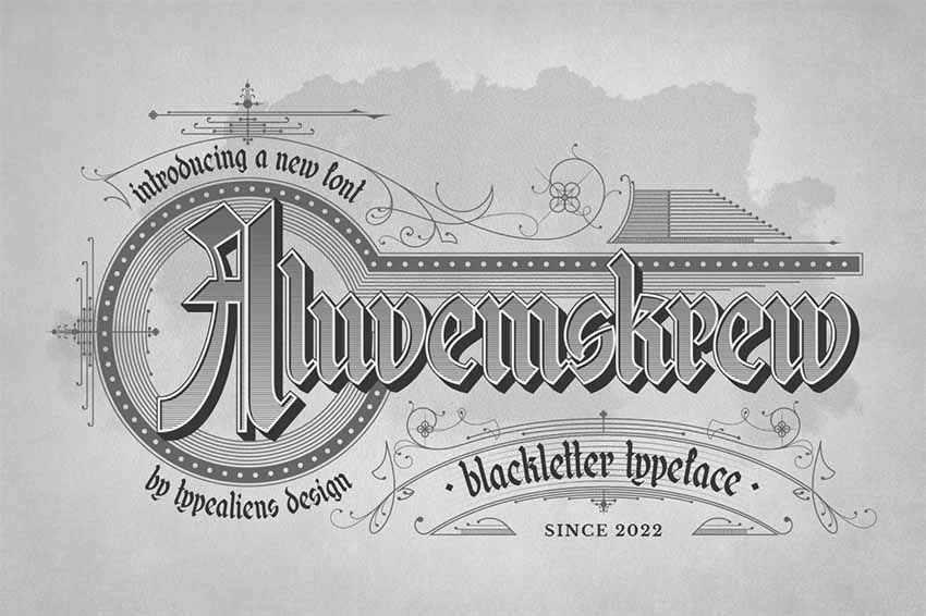 Aluvemskrew Edgy Tattoo Fonts