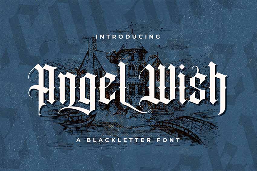Angel Wish Classic Fonts for Tattoos