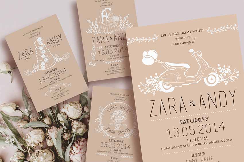 Elegant Blank Invitation Templates