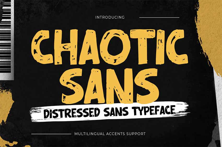 Chaotic Sans Handmade Font