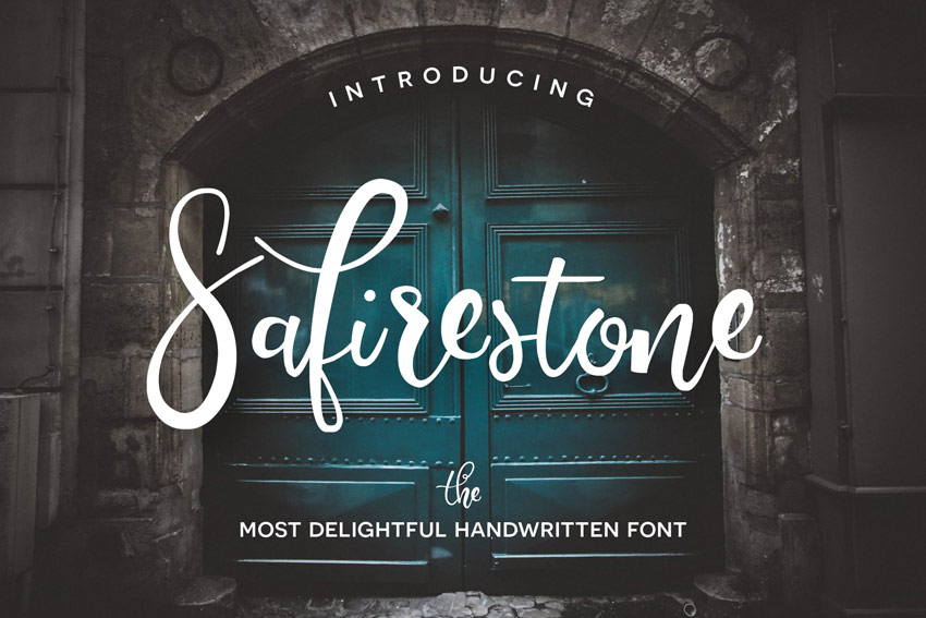  Safirestone Creative Font Letters 