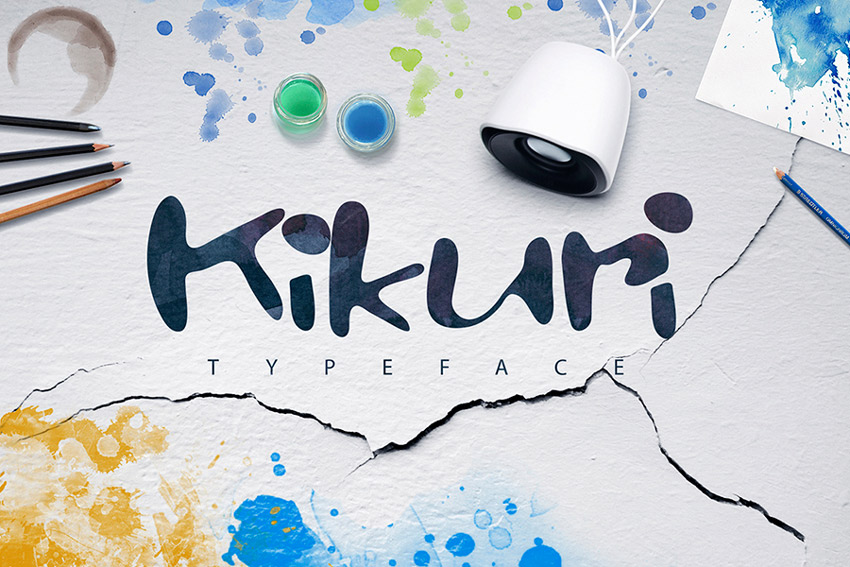 Kikuri Creative Font Letters