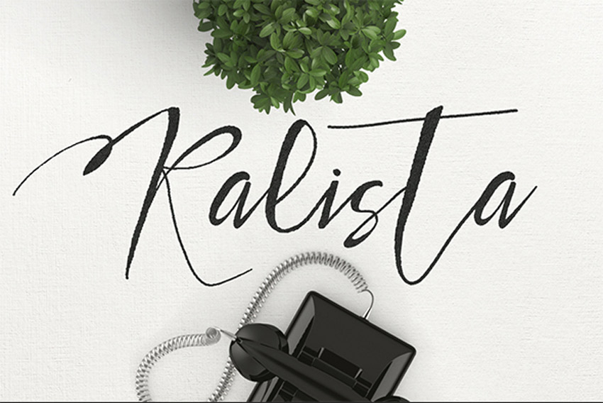  Kalista Unique Handwriting Fonts 