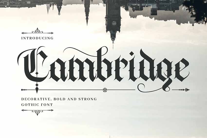 Cambridge Gothic Fonts