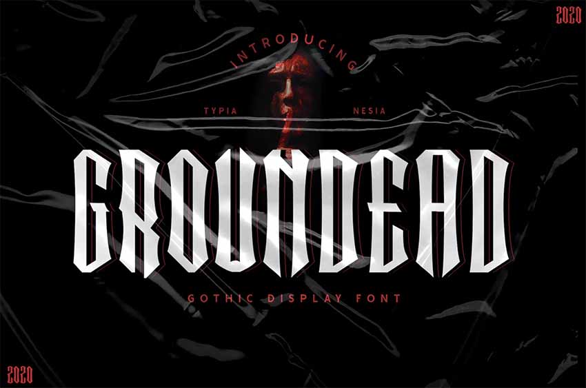Grounded Gothic Font Lettering