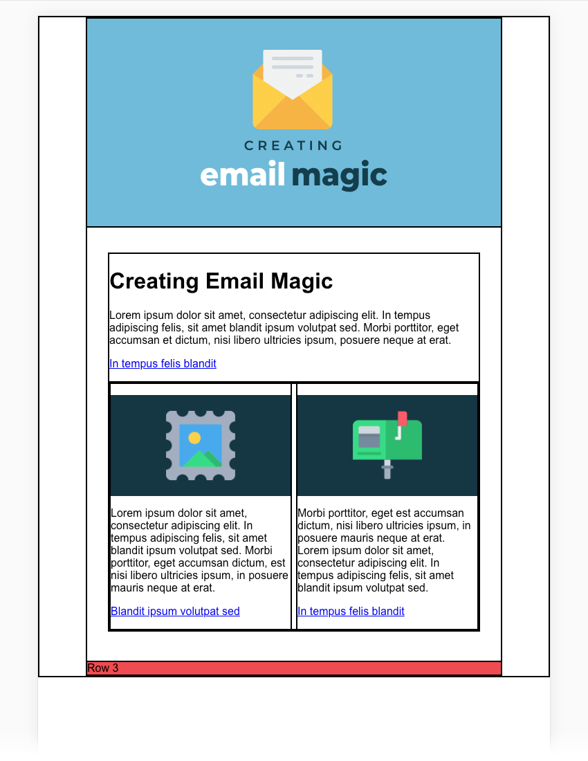 Images in the columns