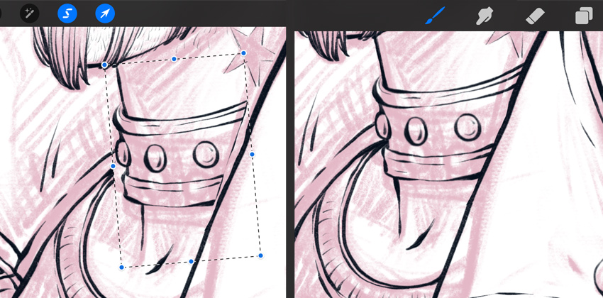 use the Transform tool