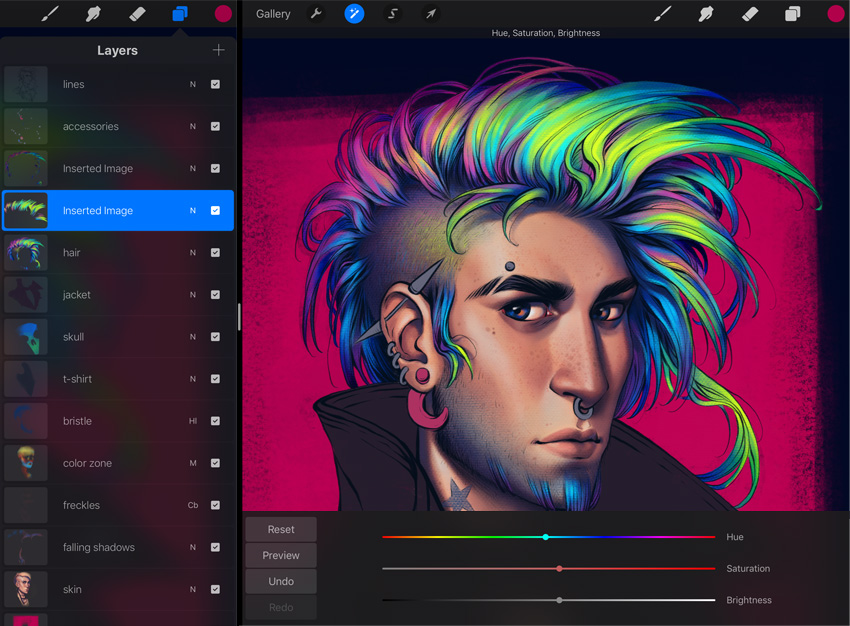 use adjustments for the highlights