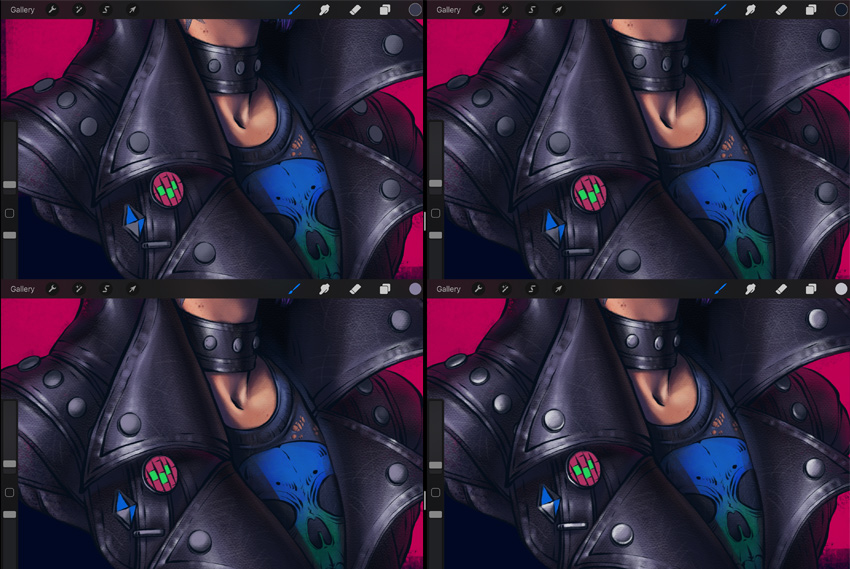 draw the silver rivets