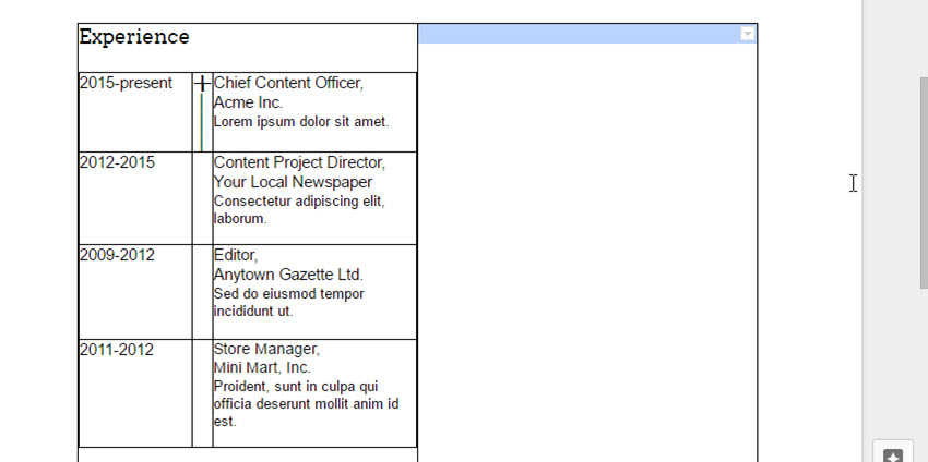 Filling the cell with the line symbols