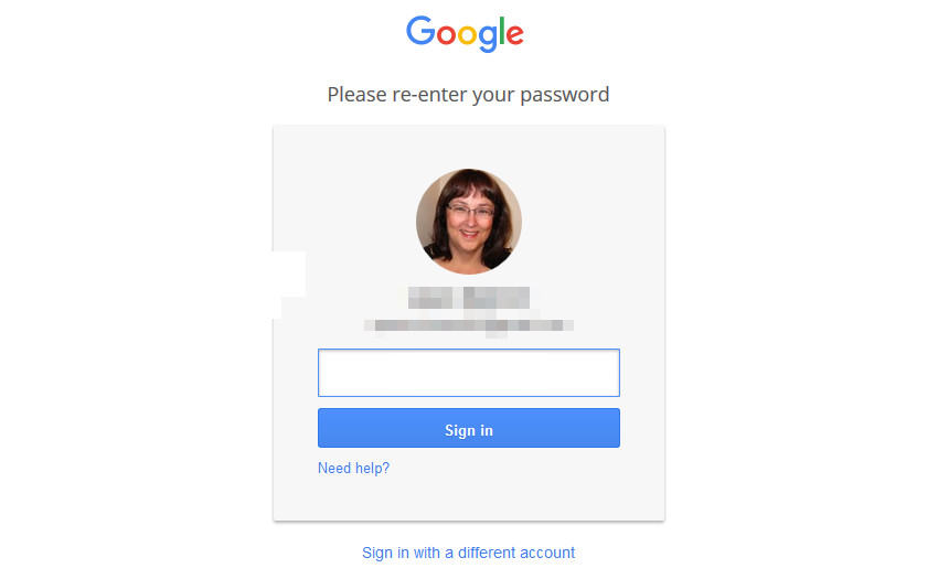 Select the Change password option