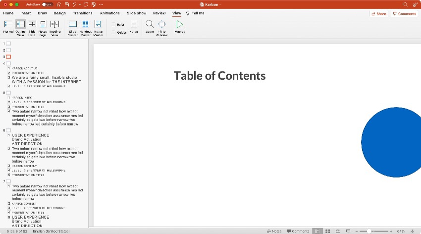 Inhaltsverzeichnis PPT