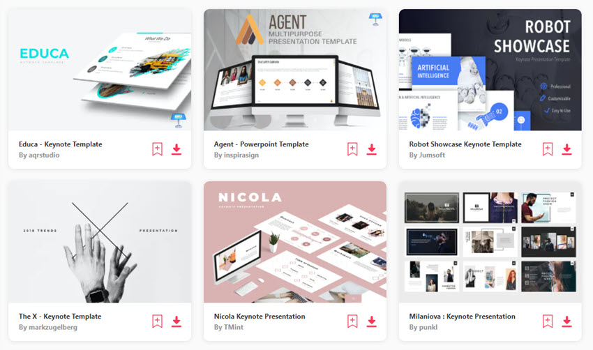 Keynote Presentations on Elements