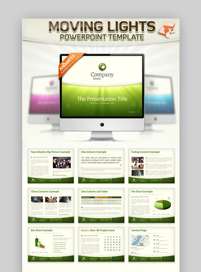 Moving Lights Template