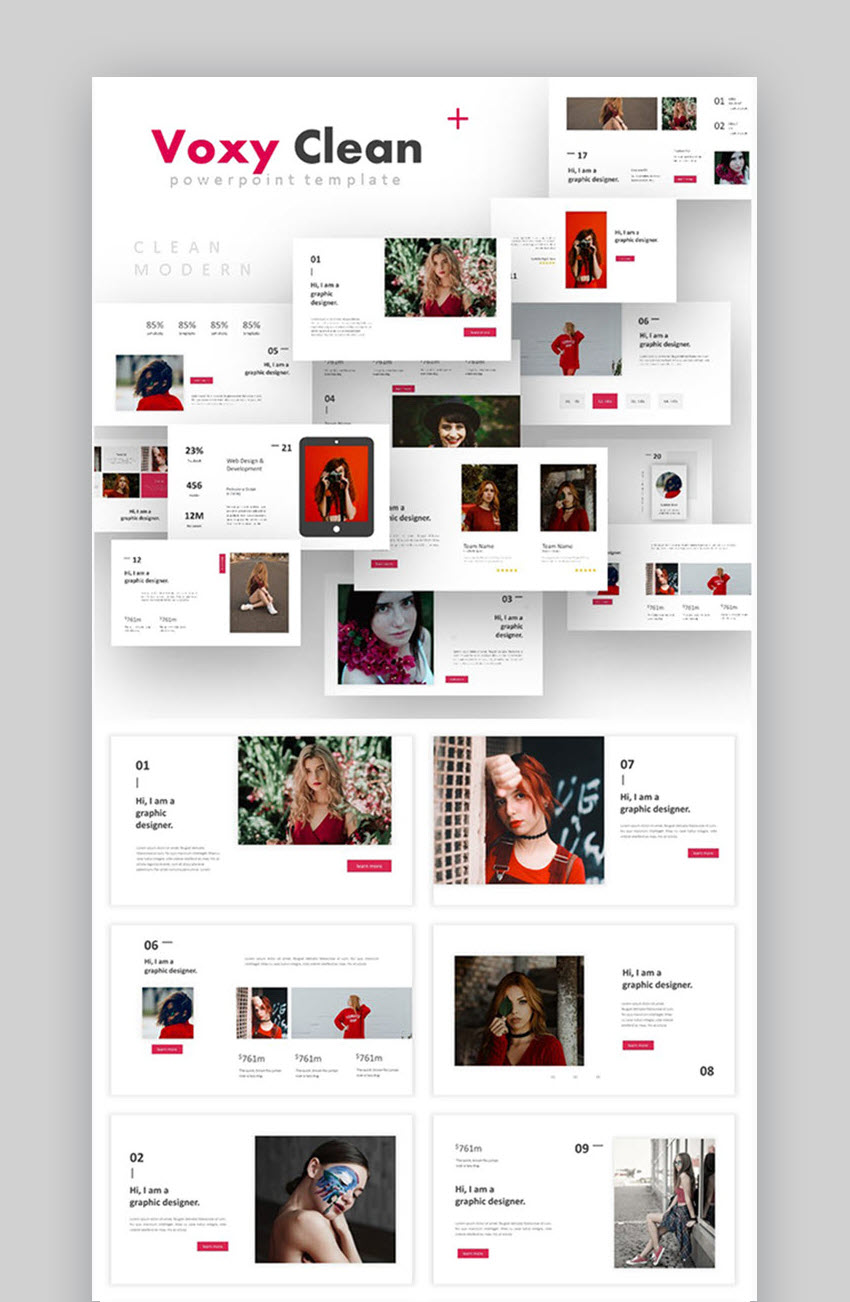 Voxy Clean PowerPoint template