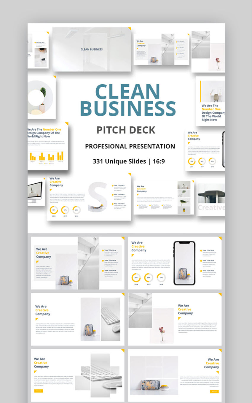 Clean Business Pitch Deck