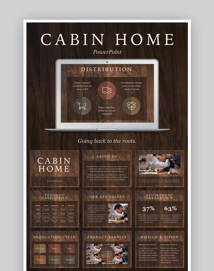 Cabin Home PowerPoint Template