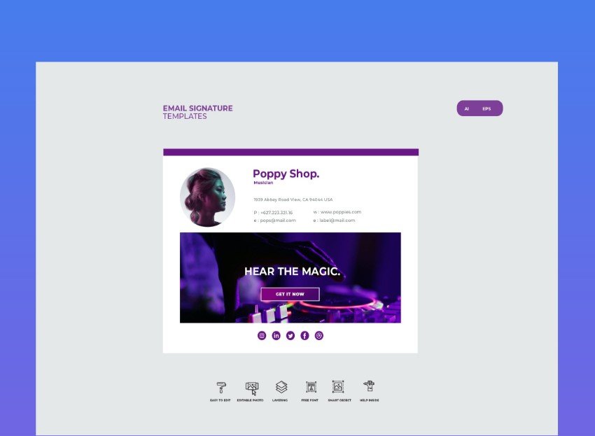 Firma de Email para Música