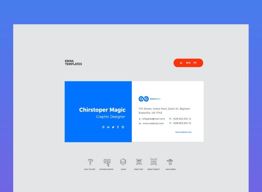 Blue Box - Firma de Correo Electrónico