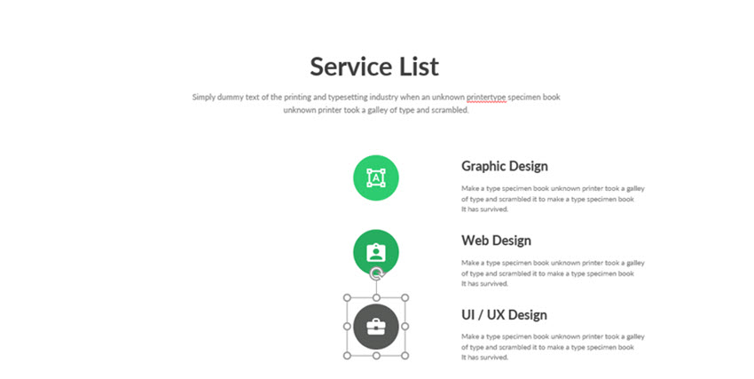 Objekte in der Mitte ausrichten