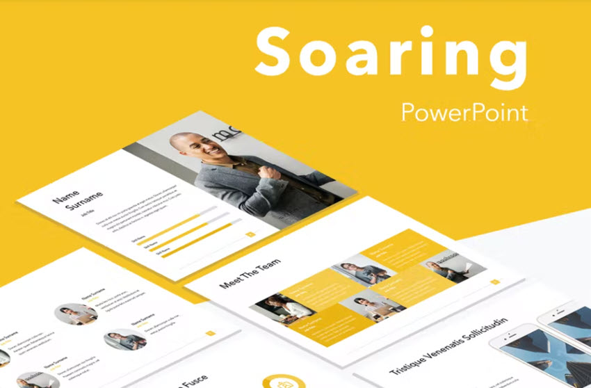 Soaring PowerPoint template