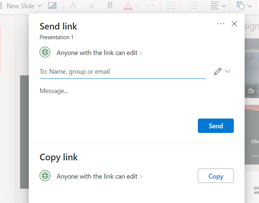 Invite Viewers to Your Online PowerPoint presentation